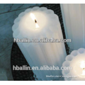 color fluted candle for decoratation